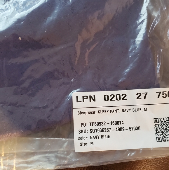 Savage X Navy Blue Lounge Jersey Leggings - Picture 9 of 9